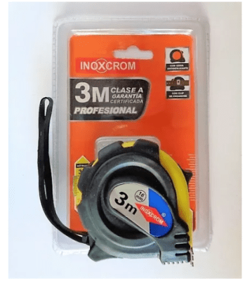 CINTA DE MEDIR PROFESIONAL 3 MT INOXCROM