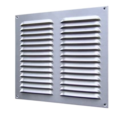 CELOSIA PARA VENTILACION CROMADA 24 x 24 CM