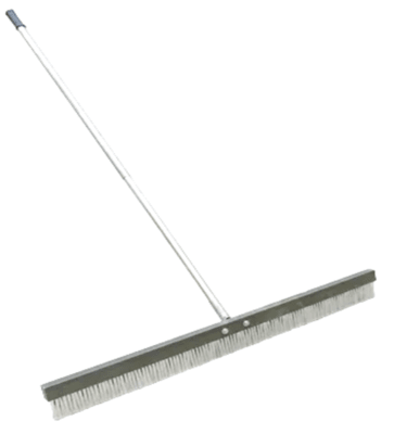 CEPILLO HORMIGON BLANCO DE FIBRA PLASTICA 1 MT (MANGO 2 MT)