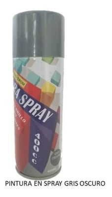 PINTURA EN SPRAY GRIS OSCURO