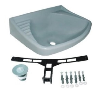 LAVAMANOS PLASTICO (C/DESAGUE Y FIJACIONES)