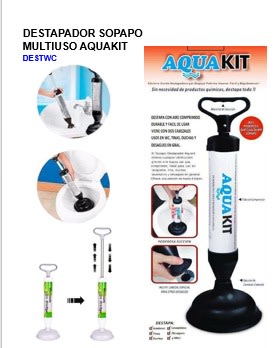 DESTAPADOR SOPAPO MULTIUSO AQUAKIT