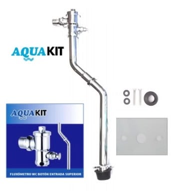 FLUXOMETRO W.C. BOTON ENTRADA SUPERIOR 1