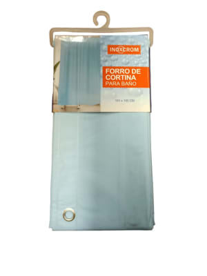 FORRO DE CORTINA DE BAÑO CELESTE (180 x 180 CM)