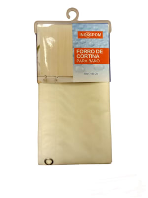 FORRO DE CORTINA DE BAÑO BEIGE (180 x 180 CM)