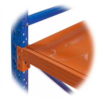 ESTANTE METALICO RACK BICOLOR NARANJO/AZUL 2 MT x 2 MT x 60 CM
