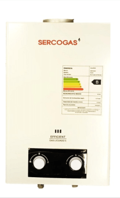 CALEFON GAS LICUADO SERCOGAS 5 LITROS