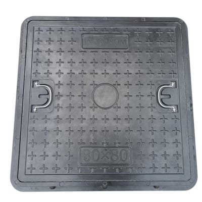 TAPA DE CAMARA POLIMERO INDUSTRIAL (80 x 80) CM 5 TONELADAS