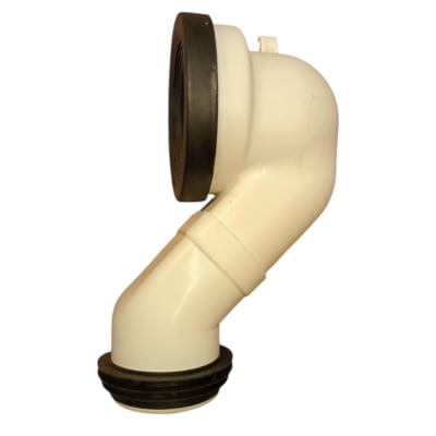 CODO CONEXIÓN TAZA - PISO A 23 CM