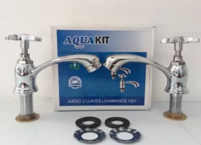 JUEGO  2 LLAVES LAVAMANOS 1001