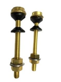 KIT 2 PERNOS 5/16 TAZA-ESTANQUE -CAUPOLICA BRONCE