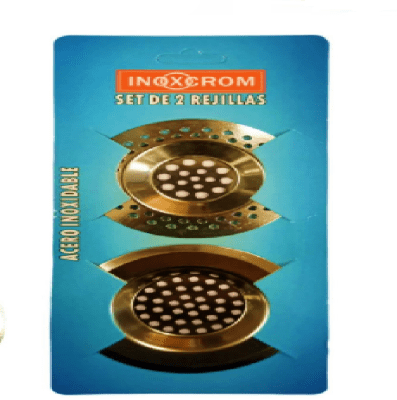 SET 2 REJILLAS LAVAPLATOS ACERO INOXIDABLE