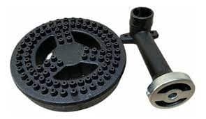 QUEMADOR FIERRO FUNDIDO CON CODO Ø18 CM