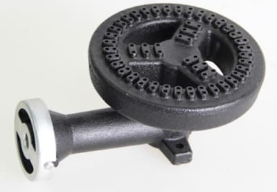QUEMADOR FIERRO FUNDIDO CON CODO Ø15 CM