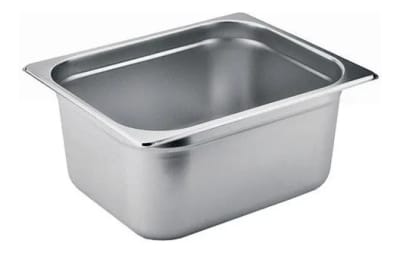DEPOSITO ACERO INOXIDABLE #1/2 (33x27) ALTO 20 CM