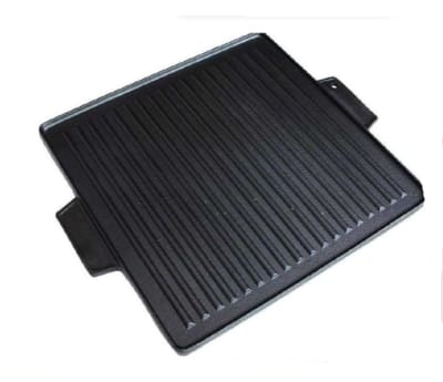 PLANCHA CHURRASQUERA FIERRO FUNDIDO CUADRADA 38 X 38 CM (6 KG)
