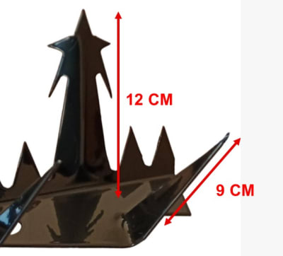 DEFENSA MUROS PROTECCION DIENTES DE TIBURON 1.30 MT