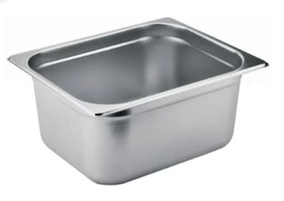 DEPOSITO ACERO INOXIDABLE #1/6 (16x18) ALTO 15 CM