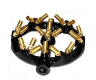 QUEMADOR INDUSTRIAL FIERRO FUNDIDO TURBO C/23 INYECTORES