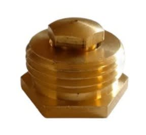 BASE HEXAGONAL HILO CON INYECTOR PERFORACION 1/4