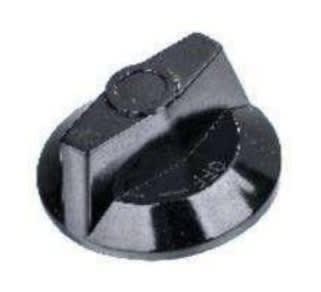 PERILLA BAKELITA NEGRA GRANDE A09 NORMAL Ø8 MM