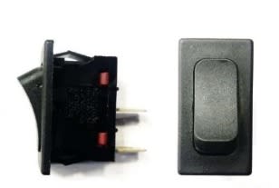 INTERRUPTOR RECTANGULAR NEGRO C/RETORNO
