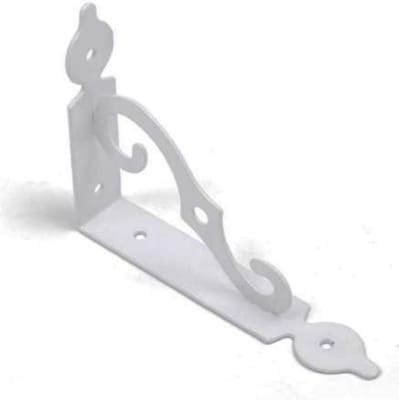 SOPORTE ESCUADRA METALICO TIPO S BLANCO 14 x 19 CM