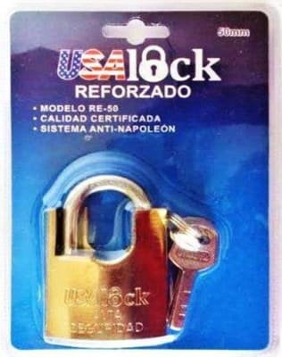 CANDADO REFORZADO 50 MM (BLISTER)