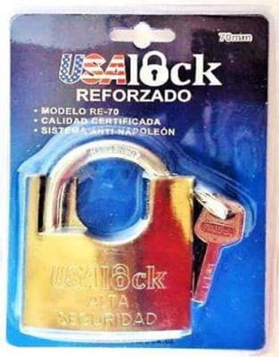 CANDADO REFORZADO 70 MM (BLISTER)