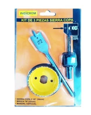 KIT 3 PIEZAS  SIERRA COPA MAESTRO