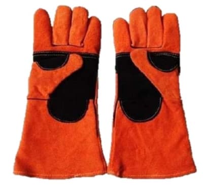 GUANTE SOLDADOR PROFESIONAL NARANJO (DOCENA)