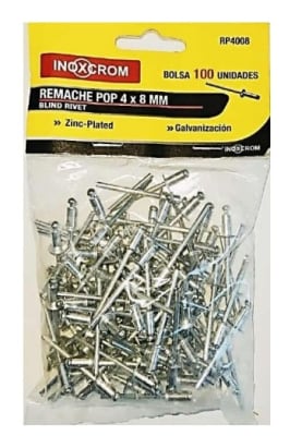REMACHE POP 4 x 8 MM (BOLSA 100 u)