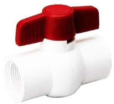 LLAVE PASO BOLA PVC 3/4 Pulg. (SIN HILO)