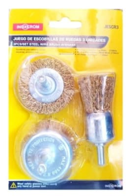 JUEGO DE ESCOBILLAS DE RUEDAS (3 UNIDADES)