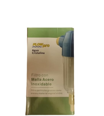 FILTRO FLOWPRO CON MALLA ACERO INOXIDABLE 3/4