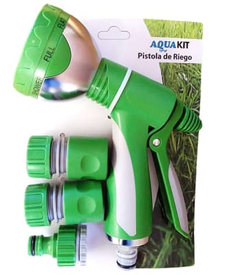 PISTOLA DE RIEGO JARDIN (4 PIEZAS)