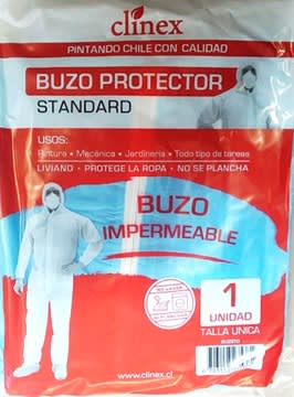 BUZO PROTECTOR STANDARD CLINEX (ROJO)