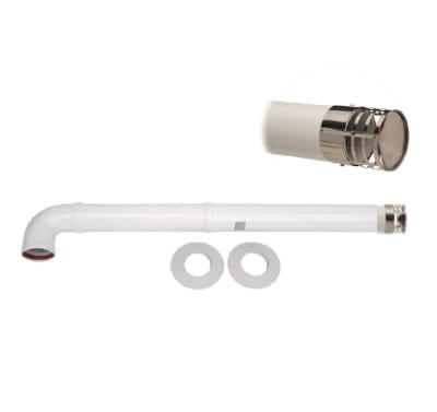 KIT DUCTO CALEFONT  Ø60 MM (LARGO 42+50 CM)