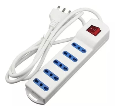 ALARGADOR MULTIPLE C/INTERRUPTOR 5 TOMAS 3 MT