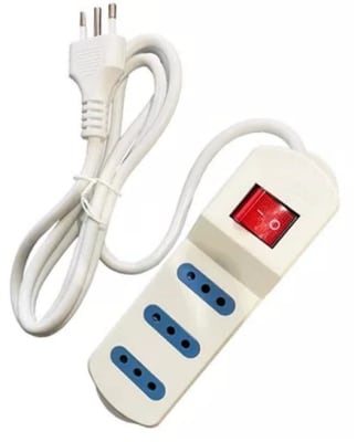 ALARGADOR MULTIPLE C/INTERRUPTOR 3 TOMAS 5 MT