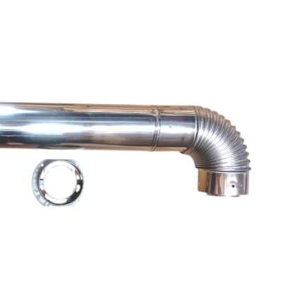 KIT DUCTO CALEFONT CROMADO  Ø60/90 MM