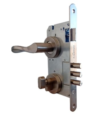 CERRADURA DE EMBUTIR LLAVE/PESTILLO ACERO INOXIDABLE