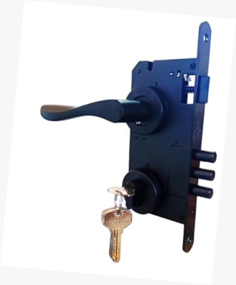 CERRADURA DE EMBUTIR ACCESO NEGRA