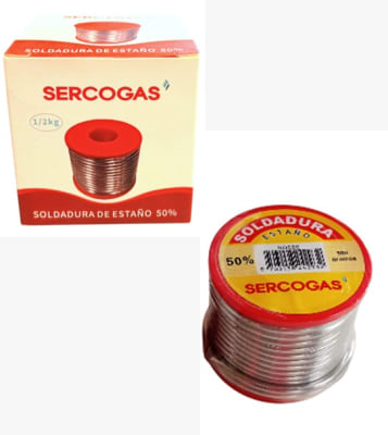 SOLDADURA DE ESTAÑO 50% (CARRETE 1/2 KG)