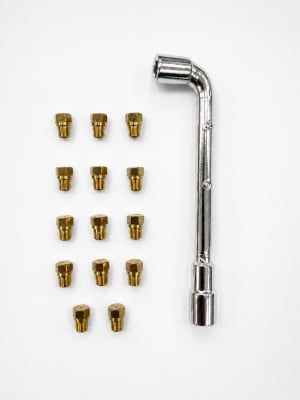 KIT CALEFONT IMPORTADO IONIZADO 14 INYECTORES GAS LICUADO + LLAVE ESPECIAL