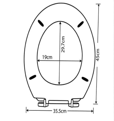 ASIENTO TAPA W.C. CADIZ ELONGADA (CAJA DE COLOR)