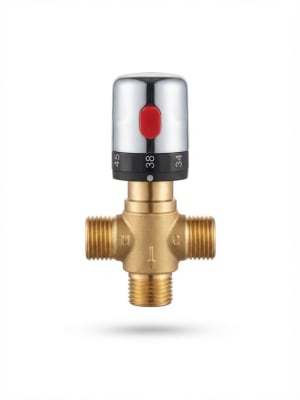 VALVULA MEZCLADORA TERMOSTATICA 3 VIAS