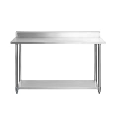 MESON ACERO INOXIDABLE C/RESPALDO 150 x 60 x 90 CM