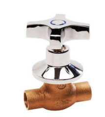 LLAVE PASO CAMPANA  1/2 Pulg. MANILLA CRUZ