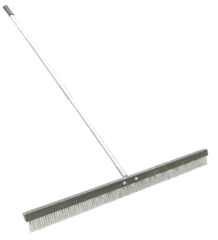 CEPILLO HORMIGON BLANCO DE FIBRA PLASTICA 1 MT (MANGO 2 MT)